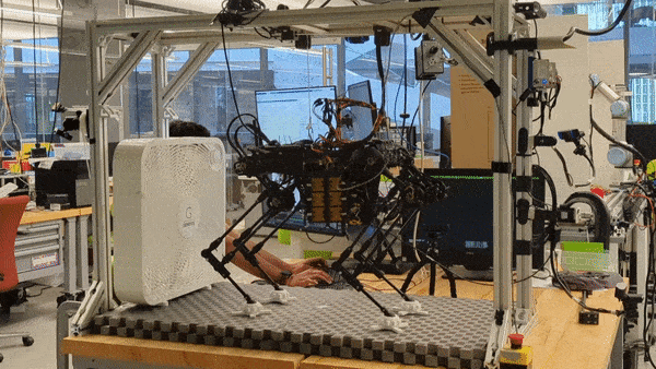 Thruster-assisted incline walking on Husky